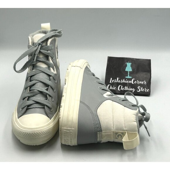Converse Chuck Taylor All Star Men's Gray Hi Berkshire Boot Size 6 Wo's 8 3216 - Picture 11 of 16
